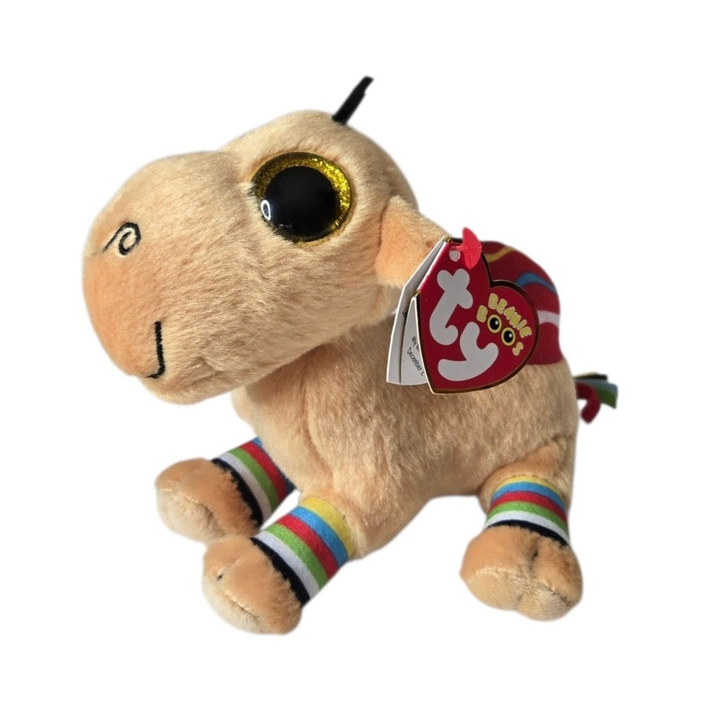 Ty Jamal Camel Beanie Boos Plush Size 6" NWT Zoo Animal Desert UAE Exclusive